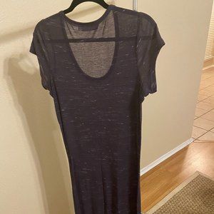 Free People Purple Midi T-shirt Dress